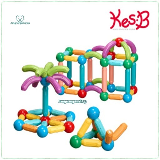 캐스B 튼튼뉴팝 마그네틱블록 64PCS