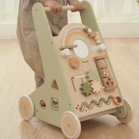 폴라비 민트 원목 걸음마보조기